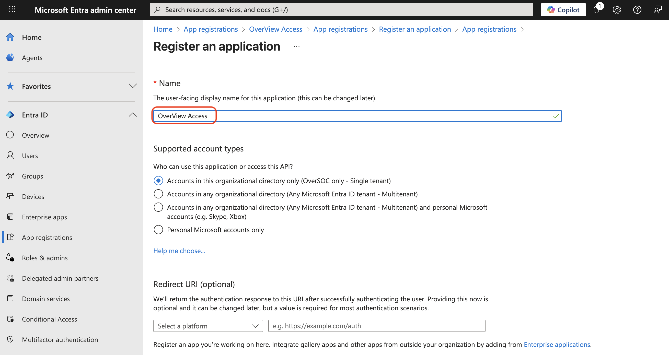 Register Application