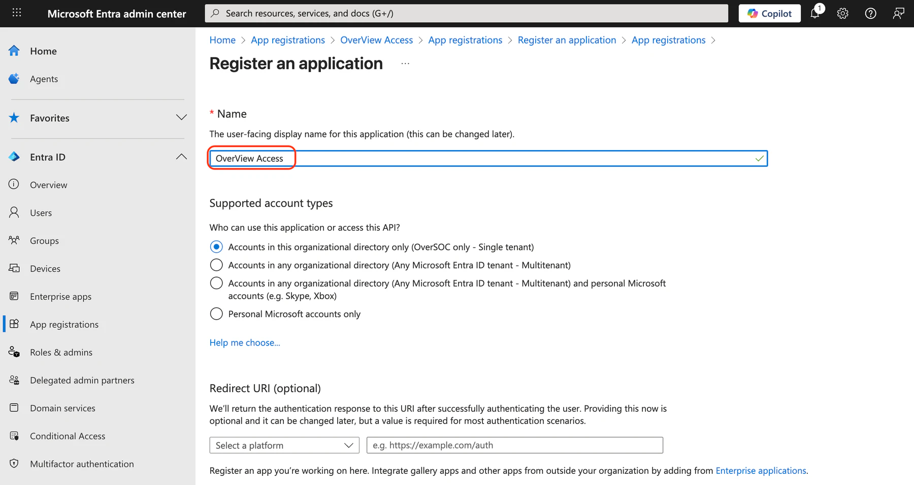 Register Application